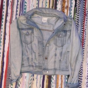 Light blue wash denim jacket